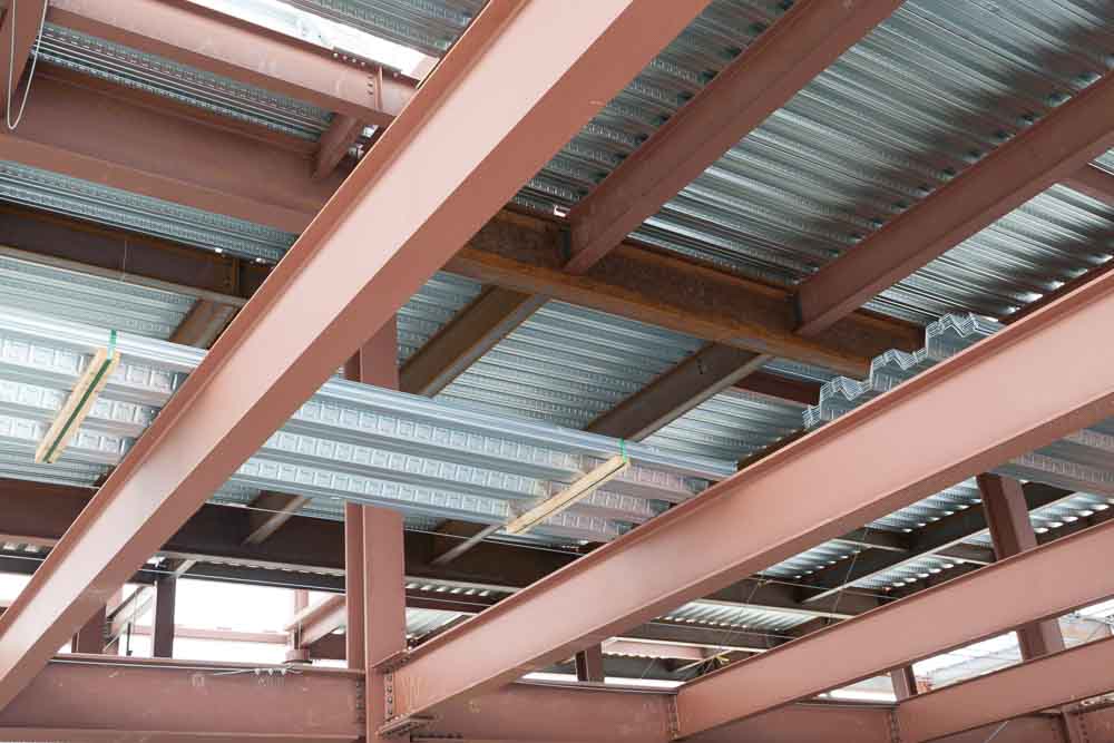 contractor of structural steel floor decking
